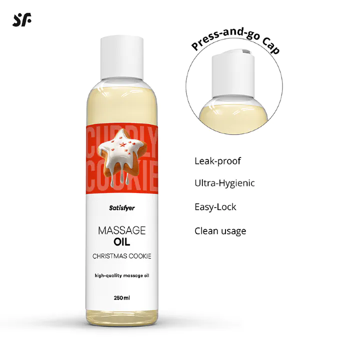 Масажна олія Satisfyer Massage Oil Christmas Cookie 250 мл — фото 4