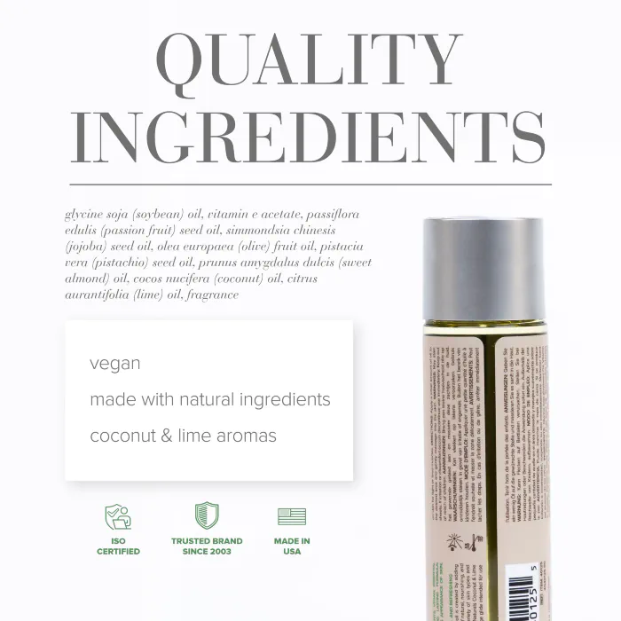 Масажне масло JO Naturals Coconut & Lime 120 мл — фото 7