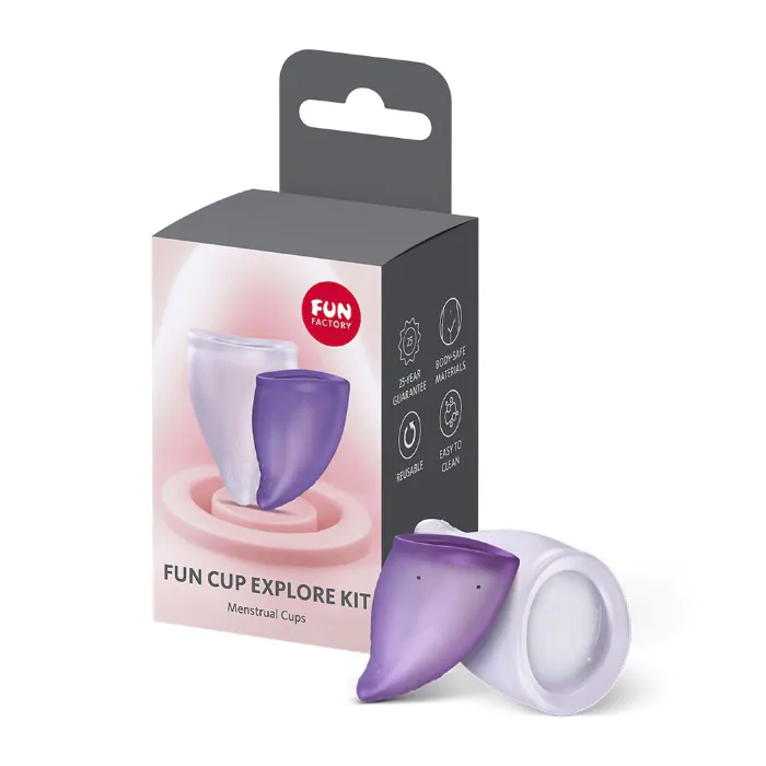 Набір менструальних чаш Fun Cup Explore Kit Violet — фото 7