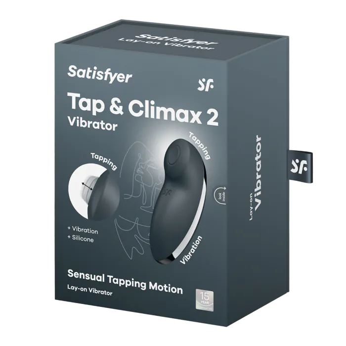 Вібростимулятор Satisfyer Tap & Climax 2 Grey — фото 9