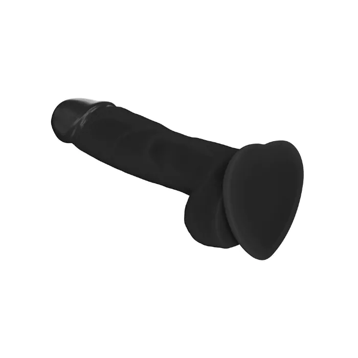 Реалістичний фалоімітатор Strap-On-Me SOFT REALISTIC DILDO Black - Size L — фото 3