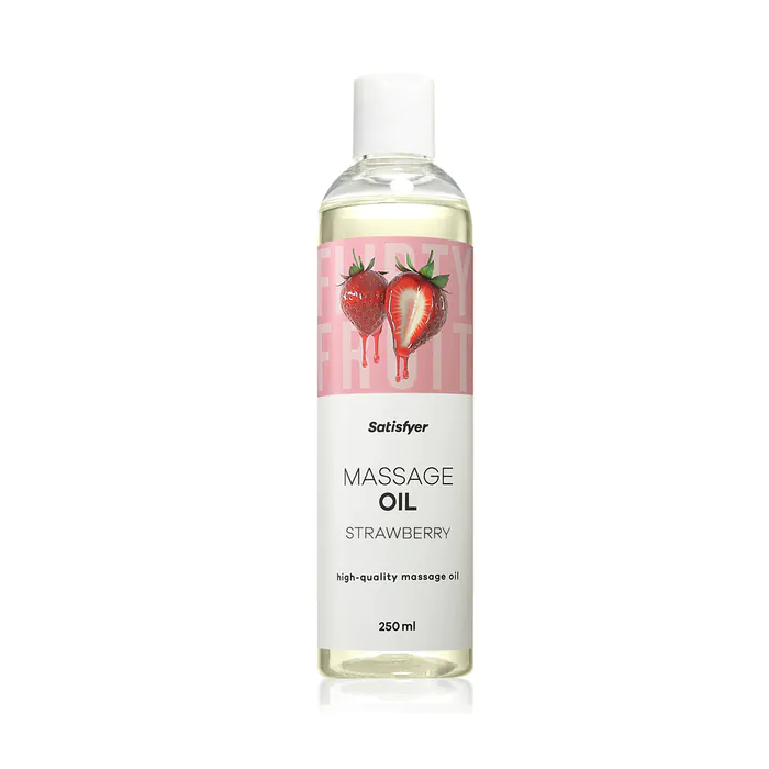 Масажна олія Satisfyer Massage Oil Strawberry 250 мл — фото 3