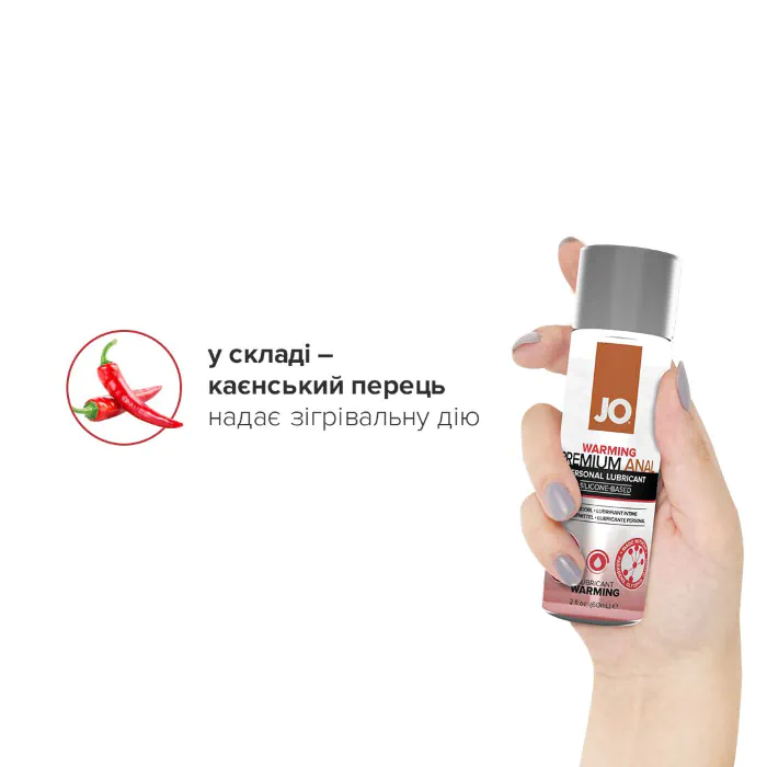 Лубрикант на силіконовій основі Jo Anal Premium Warming 60 мл — фото 4