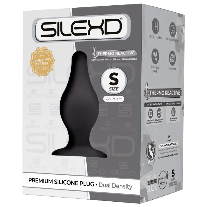 Анальна пробка SilexD Plug Model 2 Black S — фото 3