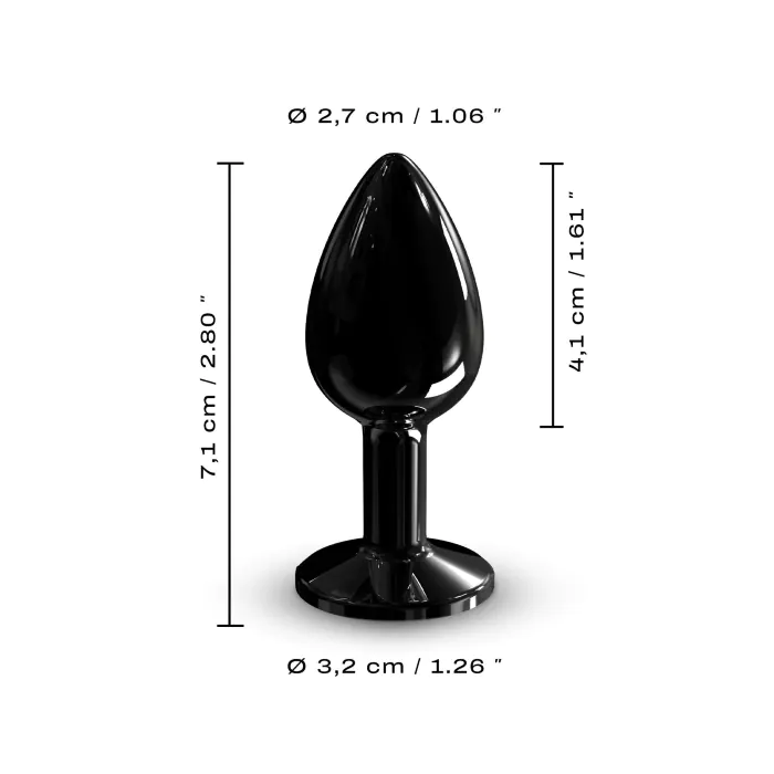 Анальна пробка Dorcel Diamond Plug Black S — фото 5
