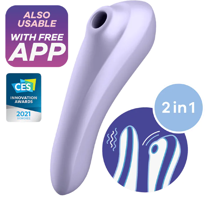 Смарт-вібратор та вакуумний стимулятор 2-в-1 Satisfyer Dual Pleasure Mauve