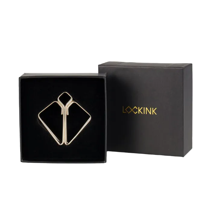 Затискачі для сосків Lockink Nipple Clamps Minimalism Golden — фото 8