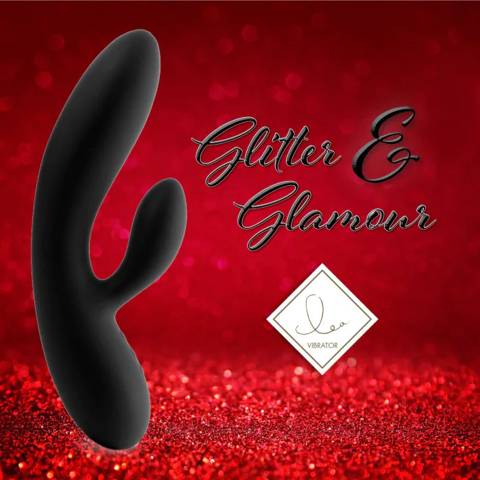 Гнучкий вібратор кроликFeelzToys Lea Rabbit Vibrator Black — фото 3