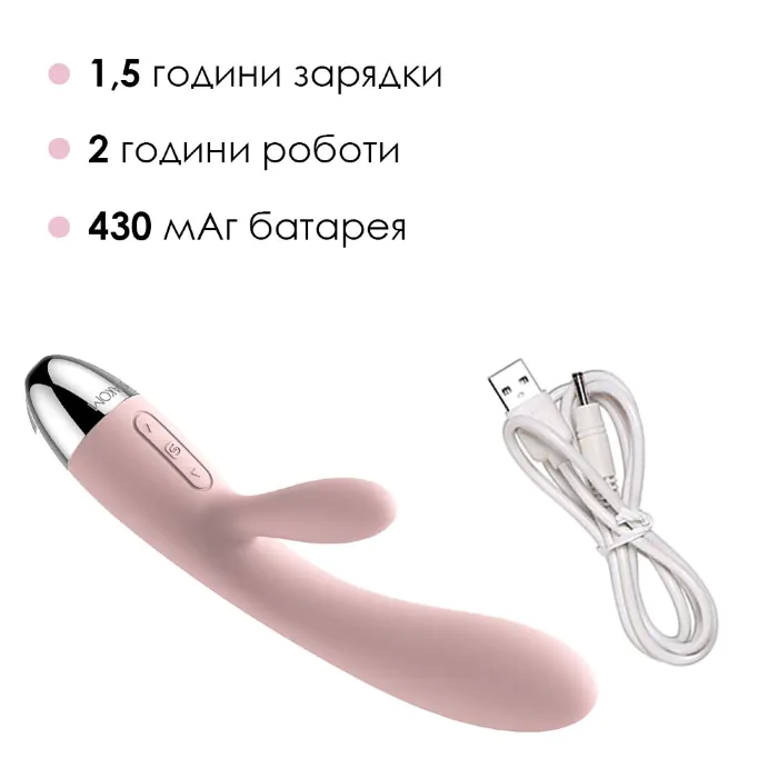Вібратор кролик Svakom Alice Pale Pink — фото 4