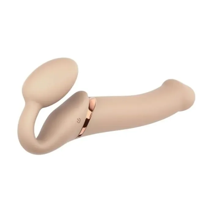 Безремневий страпон із вібрацією Strap-On-Me Vibrating Flesh L