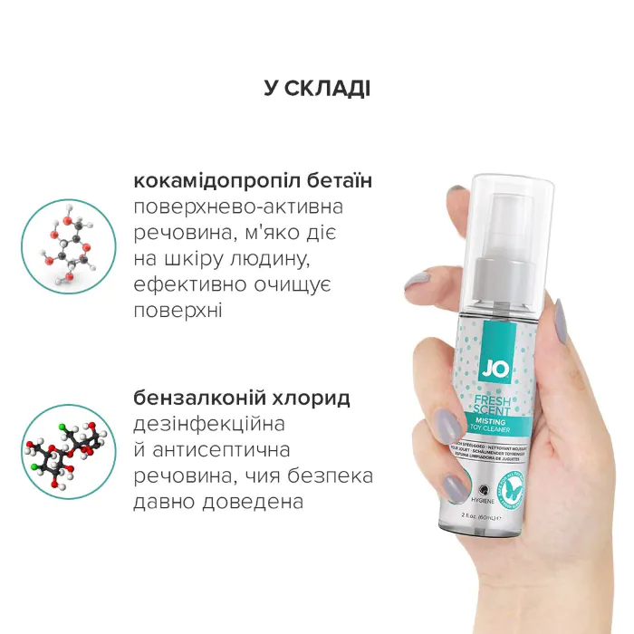 Засіб для чищення JO Fresh Scent Misting Toy Cleaner 60 мл — фото 4