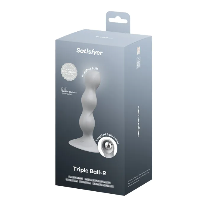 Анальний стимулятор-намистини Satisfyer Triple Ball-R Grey — фото 5