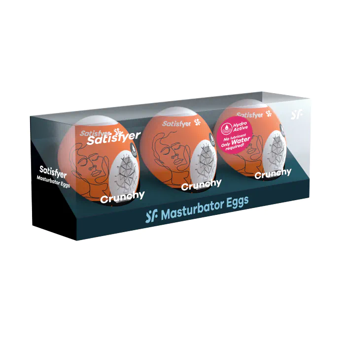 Набір мастурбаторів Satisfyer Egg 3er Set Chrunchy — фото 3