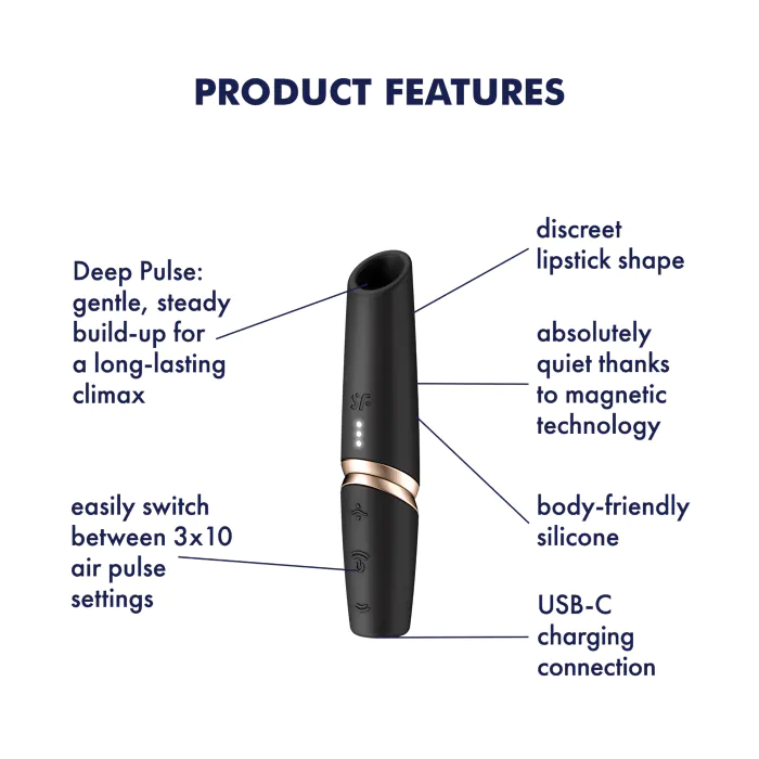 Вібратор помада Satisfyer Perfect Kiss — фото 9