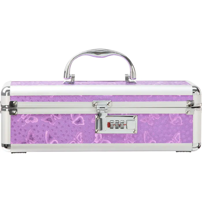 Кейс для зберігання секс-іграшок The Toy Chest Lockable Vibrator Case Purple з кодовим замком