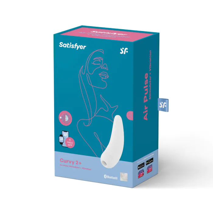 Satisfyer Curvy 2+ White кліторальний вакуумний стимулятор — фото 8