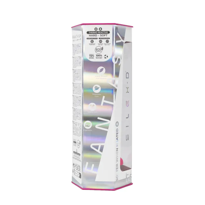 Фалоімітатор SilexD Fantasy Liquid Silicone Dreamy 7" Pink — фото 11