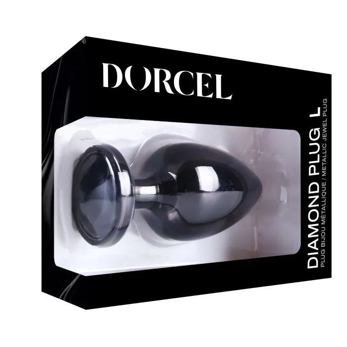 Анальна пробка Dorcel Diamond Plug Black L — фото 7
