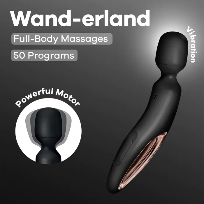 Вібромасажер Satisfyer Wand-erland Black/Rosegold — фото 6