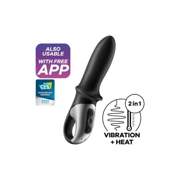 Анальний смарт-вібратор з підігрівом Satisfyer Hot Passion Black