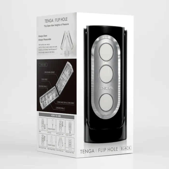 Мастурбатор Tenga Flip Hole Black — фото 13