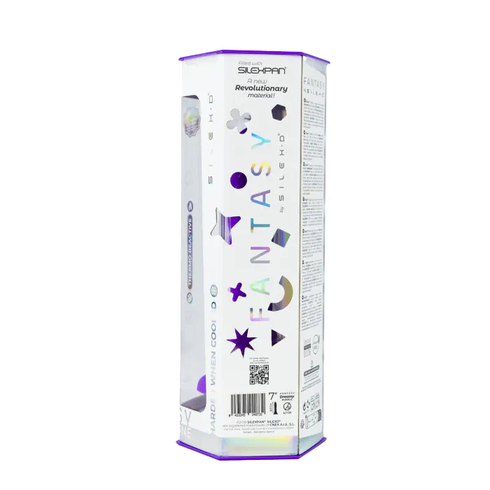 Фалоімітатор SilexD Fantasy Liquid Silicone Dreamy 7" Purple — фото 11
