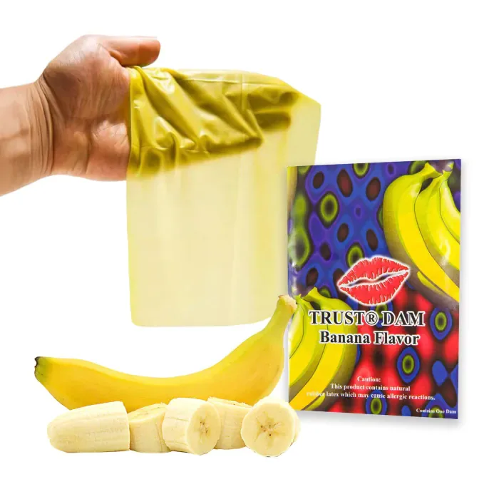 Латексна серветка для орального сексу Latex Dental Dams Banana 1 шт