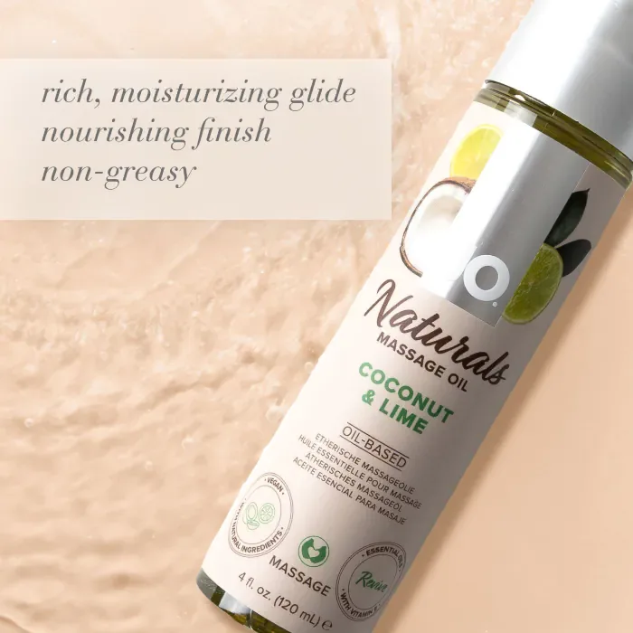 Масажне масло JO Naturals Coconut & Lime 120 мл — фото 6