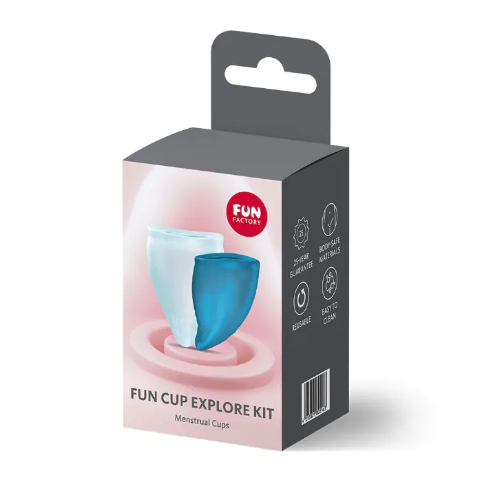 Набір менструальних чаш Fun Cup Explore Kit Turquoise — фото 8