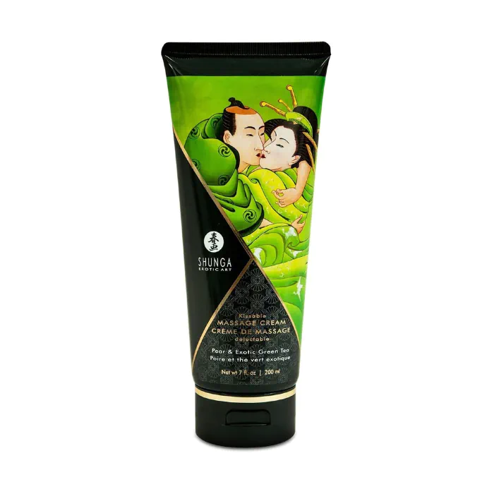 Їстівний масажний крем Shunga Pear & Exotic Green Tea
