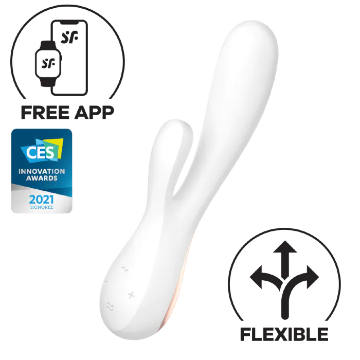Смарт-вібратор кролик Satisfyer Mono Flex White