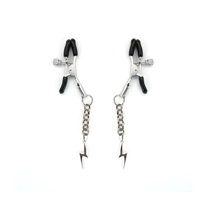 Затискачі для сосків Liebe Seele Lightning Nipple Clamps Silver