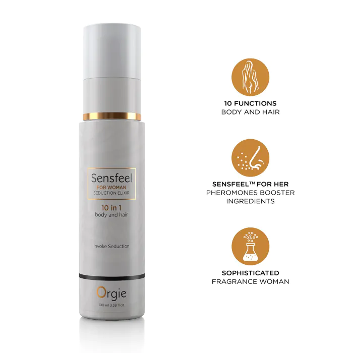 Лосьйон з феромонами для тіла та волосся Orgie Sensfeel Seduction Elixir 10 in 1 for Woman 100 мл — фото 3