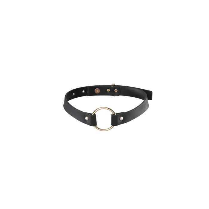 Чокер з екошкіри Bijoux Indiscrets Maze Single Choker Black