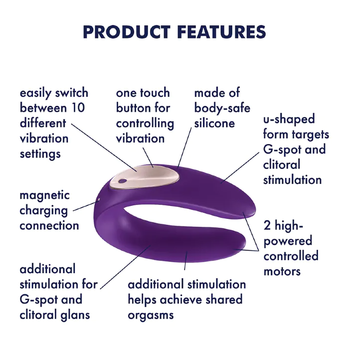 Вібратор для пар Satisfyer Double Plus — фото 5