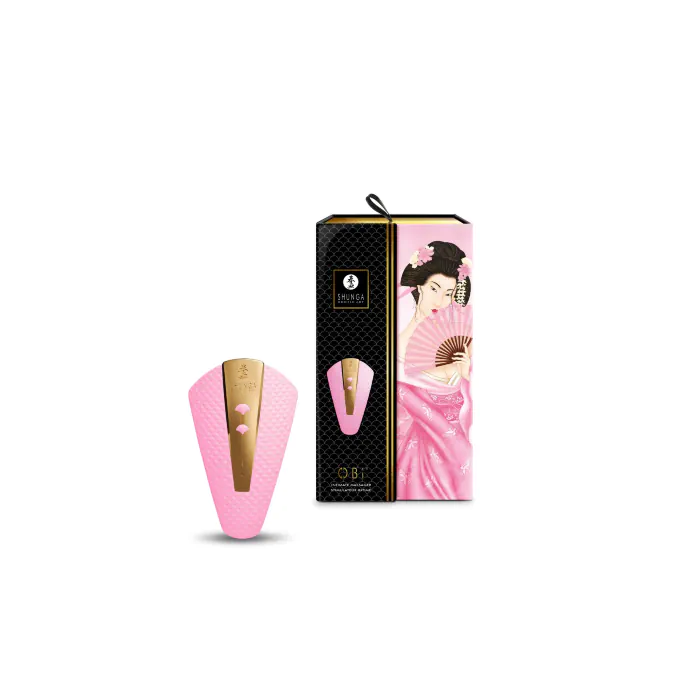 Кліторальний вібратор Shunga Obi Light Pink — фото 6