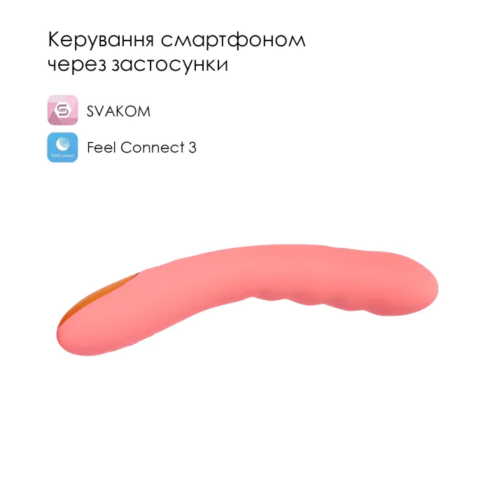 Смарт-вібратор з пульсацією Svakom Ava Neo Peach Pink — фото 3