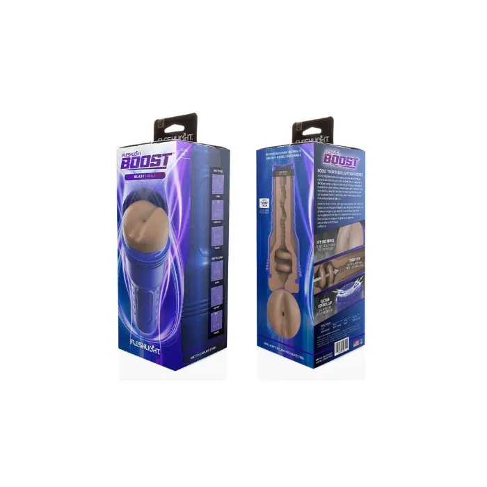 Мастурбатор Fleshlight Boost Blast Female Medium Dark Flesh — фото 8