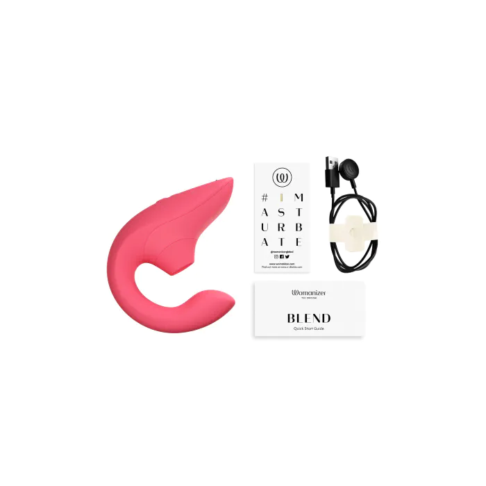 Вібратор кролик з вакуумною стимуляцією Womanizer Blend Vibrant Rose — фото 17