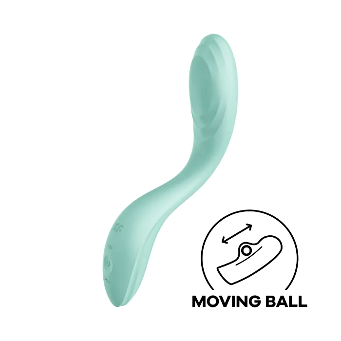 Вібратор із перлинною стимуляцією точки G Satisfyer Rrrolling Pleasure Mint