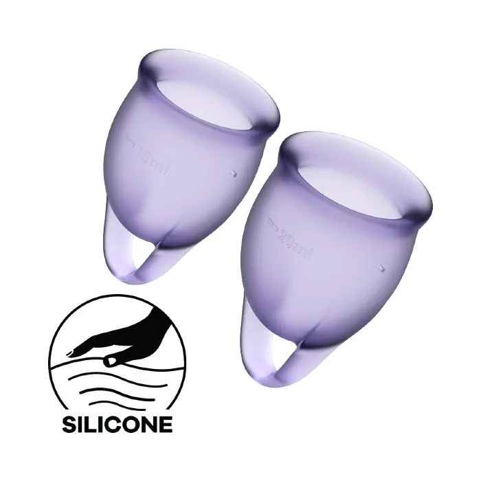 Набір менструальних чаш Satisfyer Feel Confident Violet