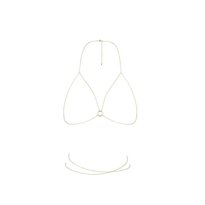Ланцюжок портупея Bijoux Indiscrets Magnifique Bra Chain - Gold