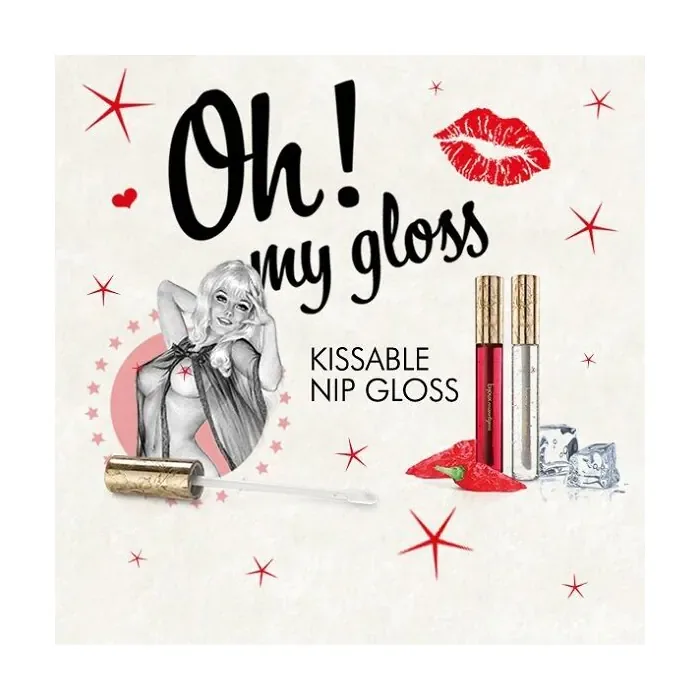 Зігріваючий та охолодний блиск для сосків Bijoux Indiscrets Kissable Nip Gloss DUET — фото 2