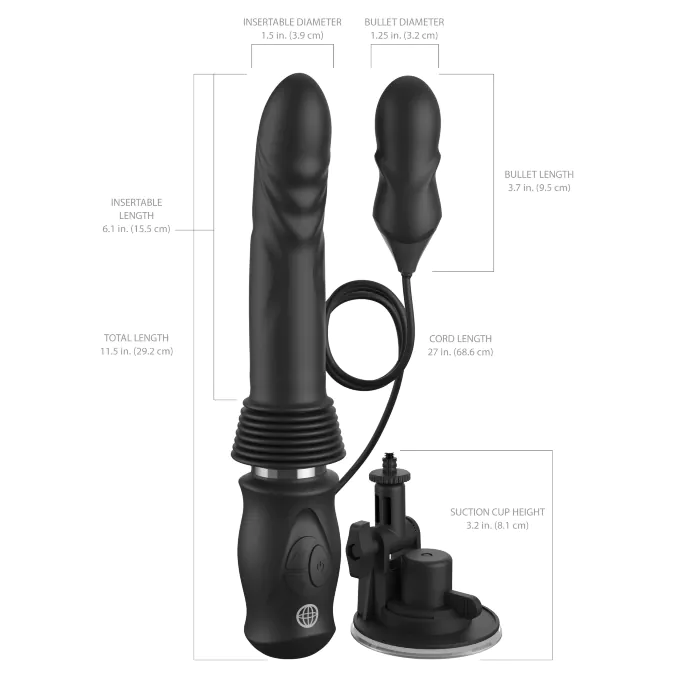 Вібратор Fetish Fantasy Series Ultimate Silicone Thruster — фото 3