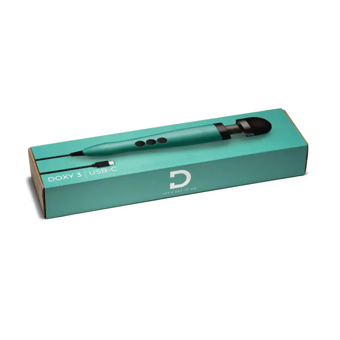 Вібромасажер Doxy 3 USB-C Massager Turquoise — фото 5