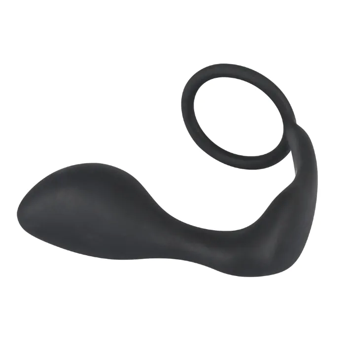 Анальний корок Black Velvets Ring & Plug — фото 7