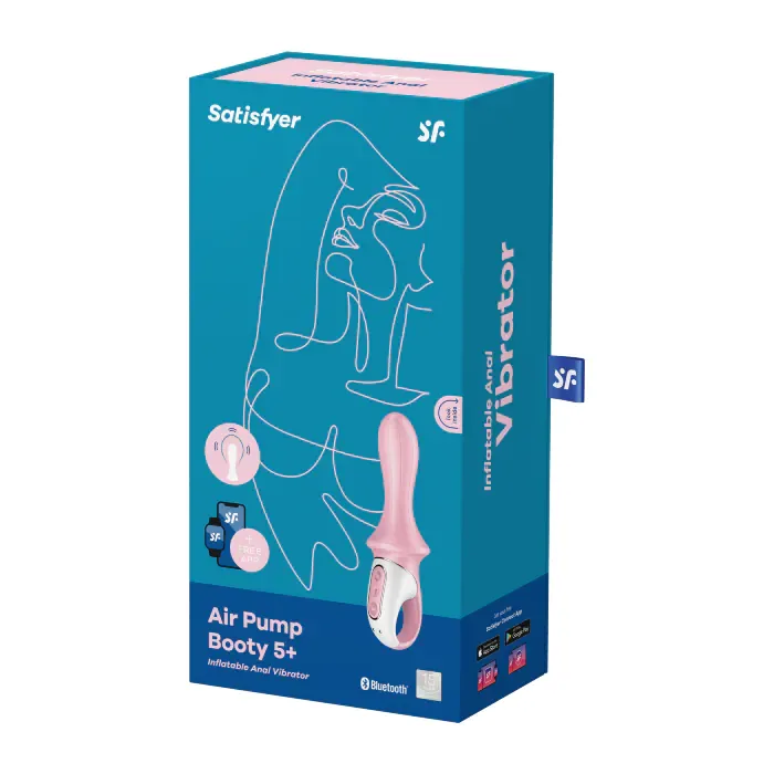 Анальний надувний смарт-вібратор Satisfyer Air Pump Booty 5+ pink — фото 7