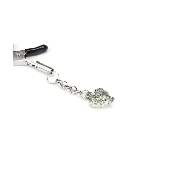 Затискачі для сосків Liebe Seele Glow-in-dark Nipple Clamps Green — фото 2