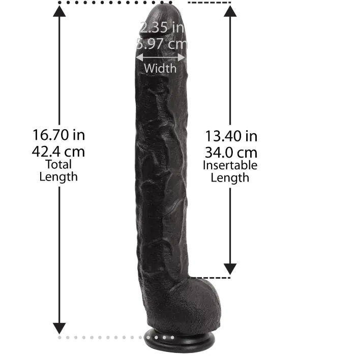 Фалоімітатор Doc Johnson Dick Rambone Cock Black — фото 5