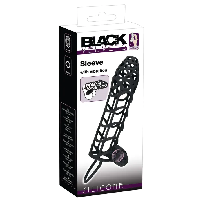 Насадка Penis Sleeve Black Velvets M — фото 2